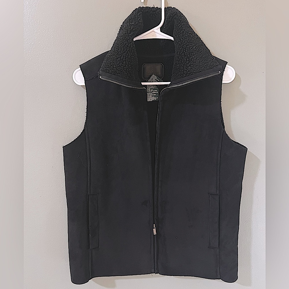 Ralph Lauren vintage fleece lined black vest size small